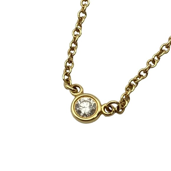TIFFANY&Co. By The Yard - 18K Yellow Gold Diamond Necklace 593-081625 - Picture 1 of 4